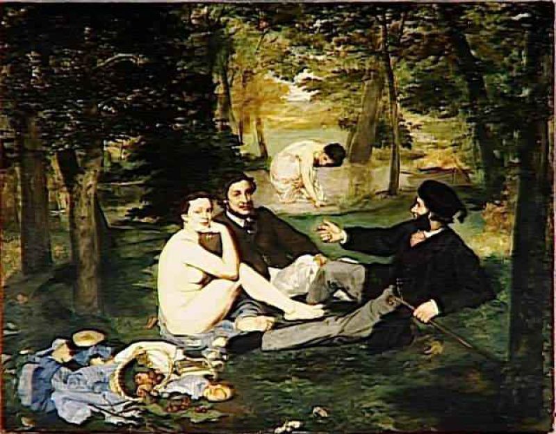 manet19fra le dejeuner sur l'herbe dit autrefois le bain 1863orsay.jpg
